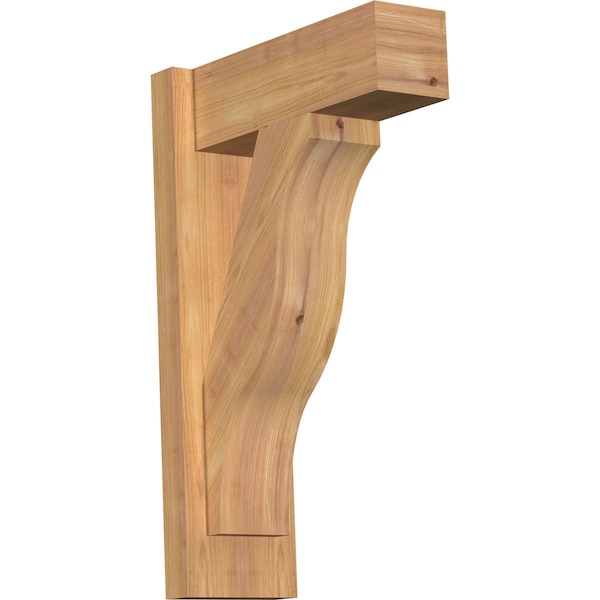 Ekena Millwork Funston Block Smooth Outlooker, Western Red Cedar, 5 1/2"W x 14"D x 22"H OUT06X14X22FST05SWR - main